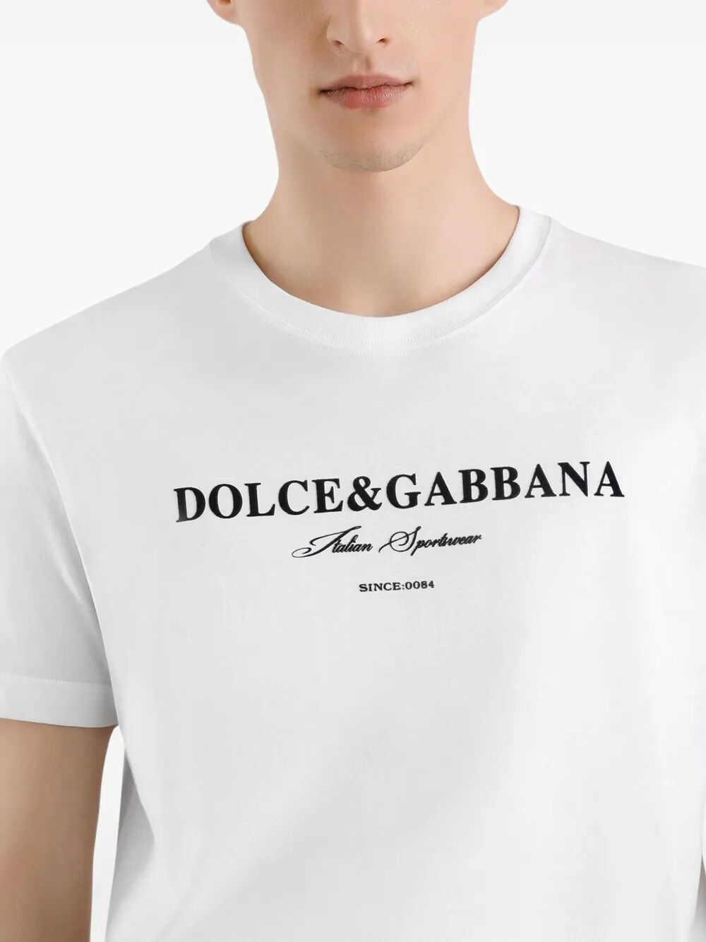 Dolce & Gabbana Men Cotton T-Shirt With Print