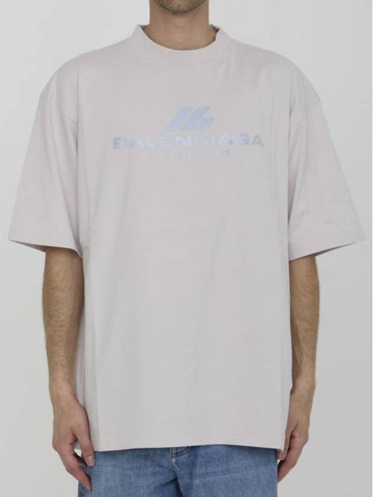 Balenciaga Activewear Medium Fit Short Sleeve T-Shirt White