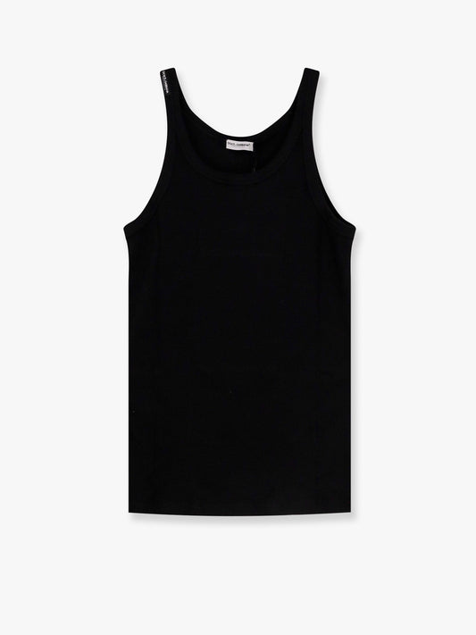 Dolce & Gabbana Men Ribbed Cotton Tank Top
