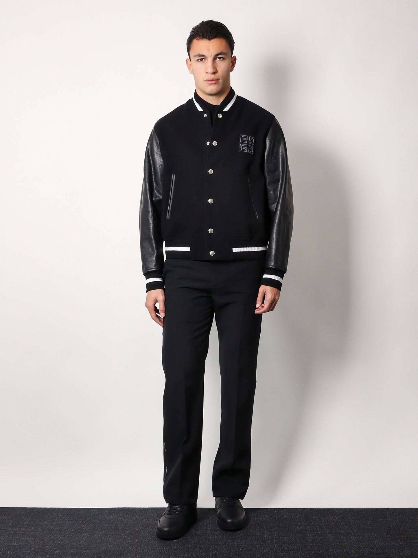 Givenchy Men Piquã© Cotton Polo Shirt With 4G Embroidery