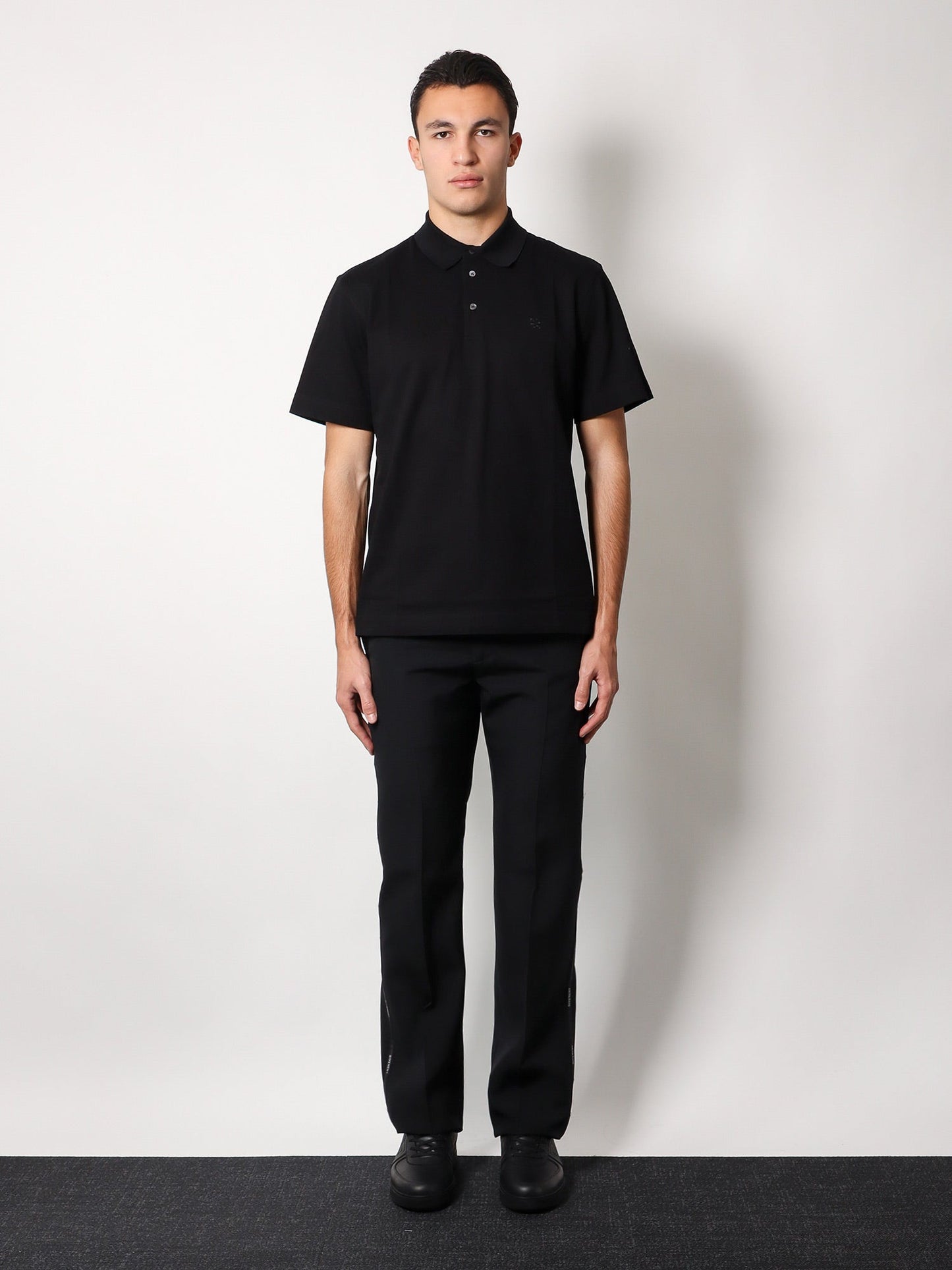 Givenchy Men Piquã© Cotton Polo Shirt With 4G Embroidery