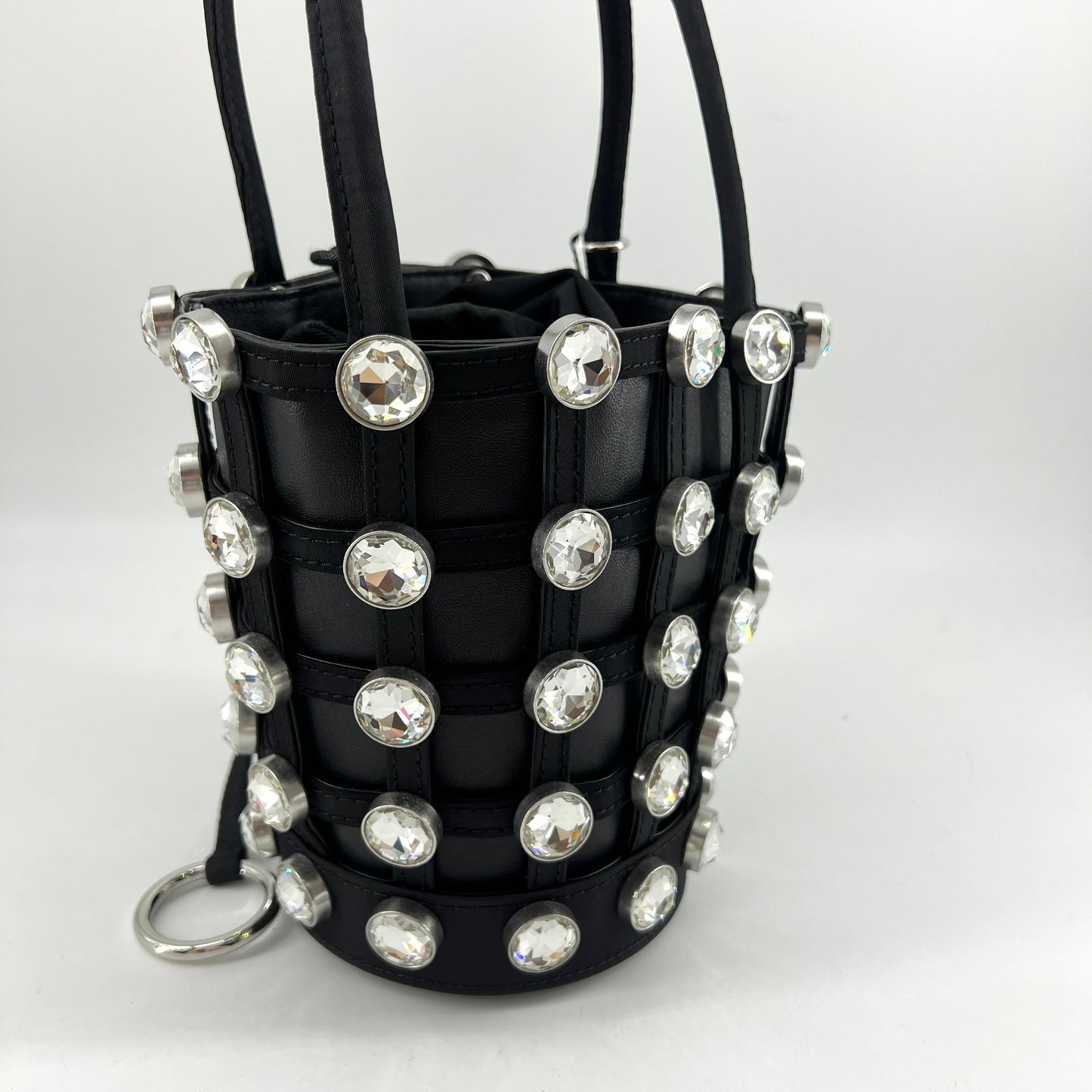 Alexander Wang Leather Crystal Roxy Mini Bucket bag