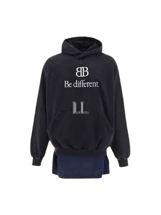 Balenciaga BB Logo Hoodie Black