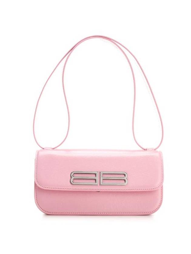 Balenciaga Gossip Calfskin Small Shoulder Bag Candy Pink