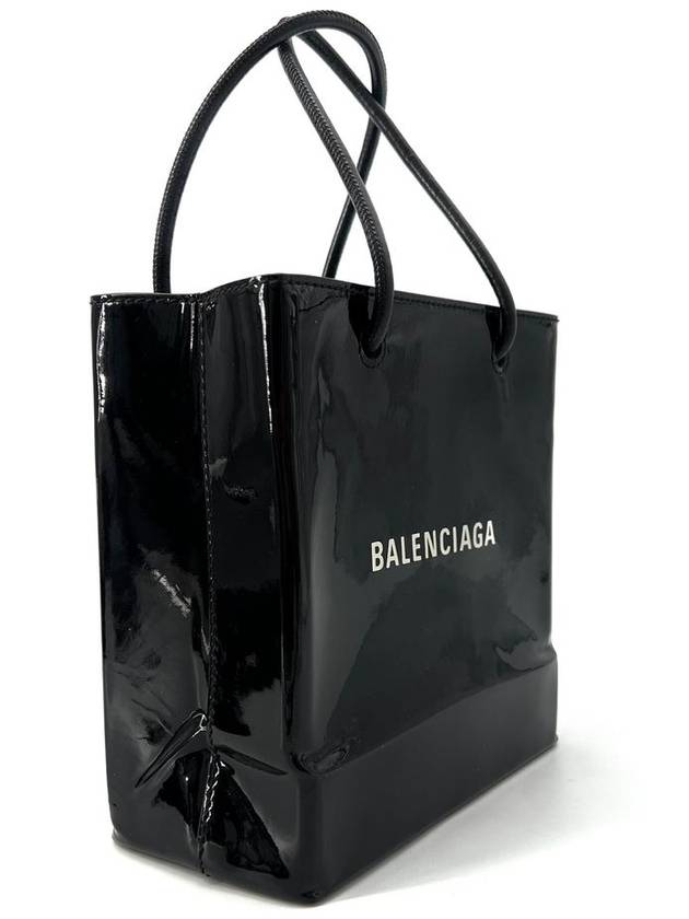 Balenciaga Square patent tote bag XXS 572411