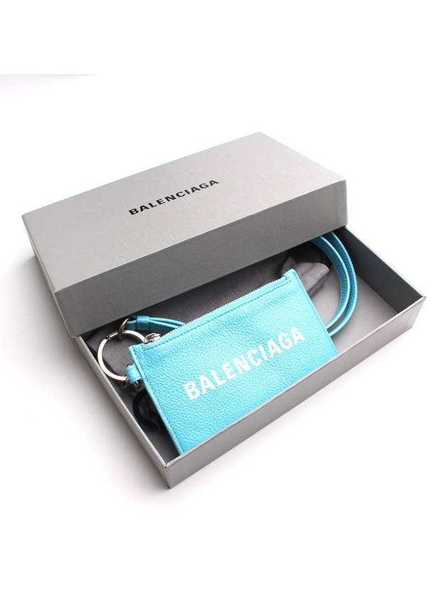 Balenciaga Light blue card wallet