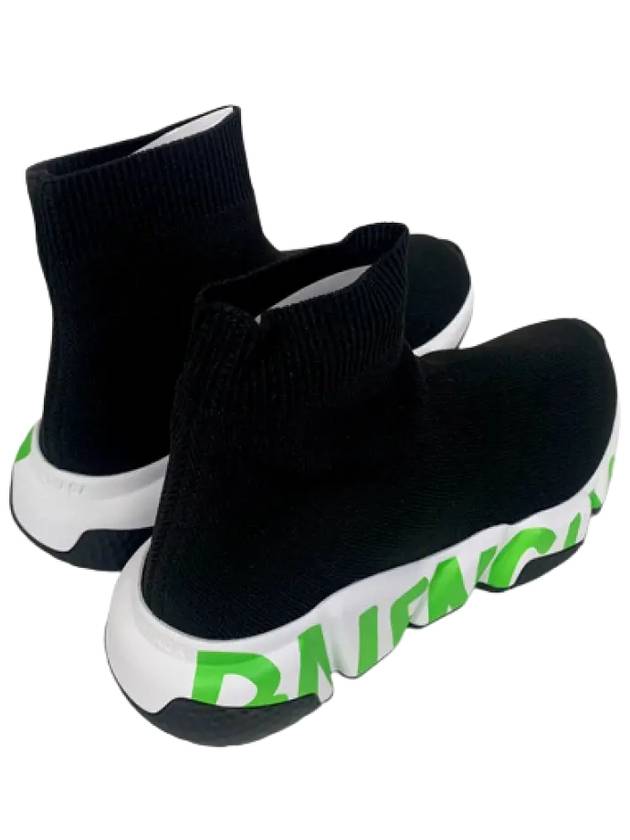 Balenciaga Speed Midsole Graffiti Low Top Sneakers Fluo Green Black