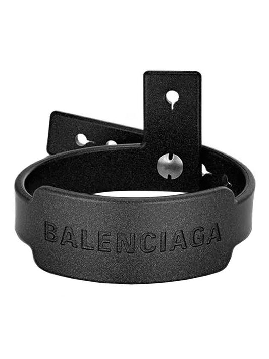 Balenciaga Logo Festival Bracelet Black