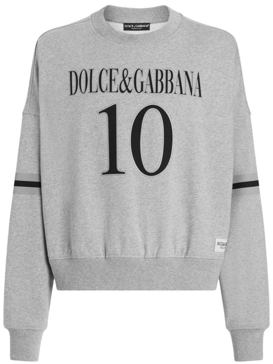 Dolce & Gabbana Men Long Sleeve Crew-Neck Sweatshirt