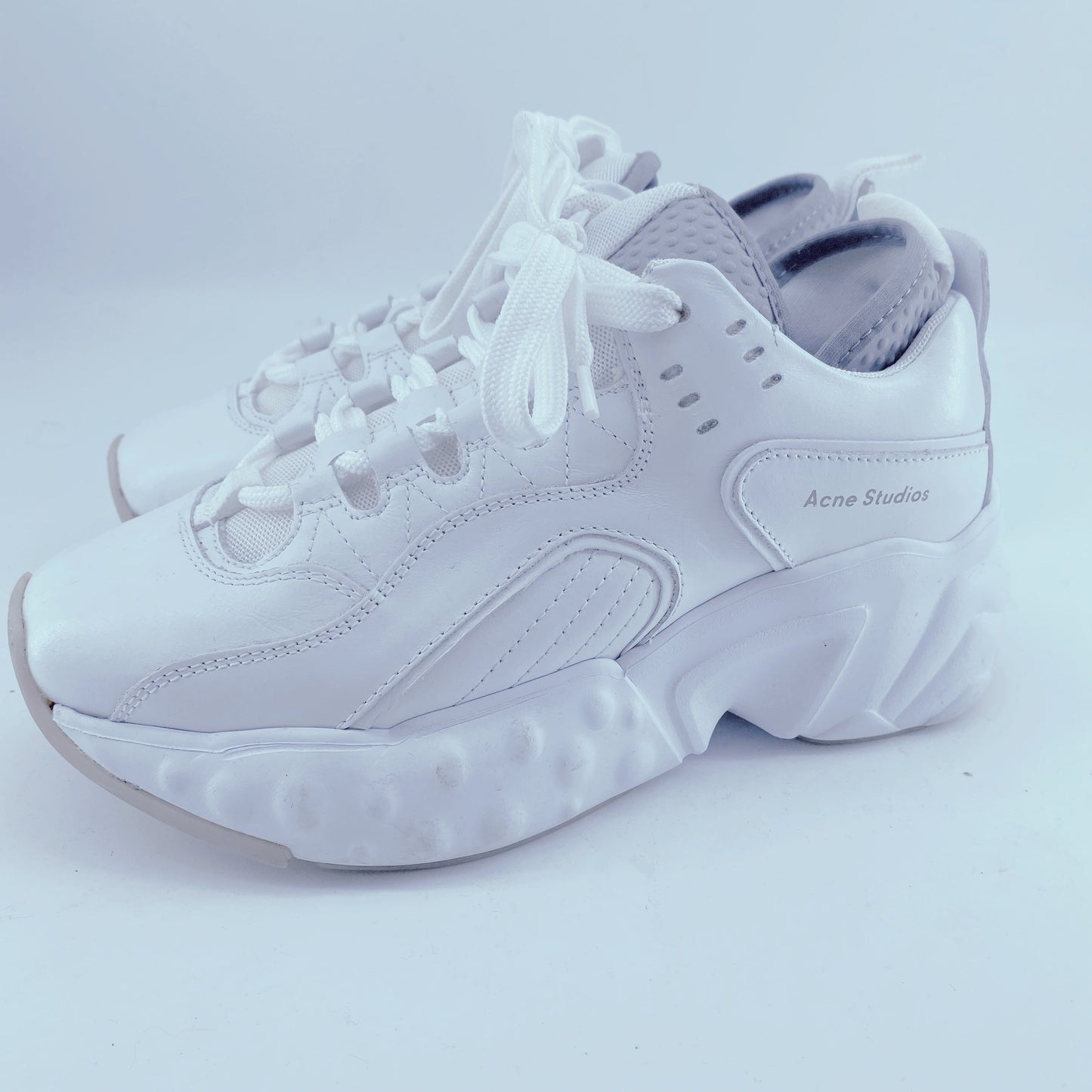 Acne Studios Exclusive White Nappa Manhattan Sneakers