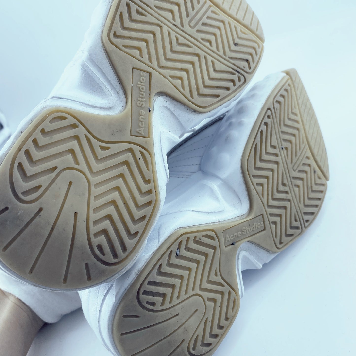 Acne Studios Exclusive White Nappa Manhattan Sneakers