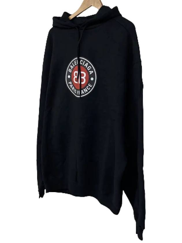 Balenciaga Men's Logo Hoodie Black