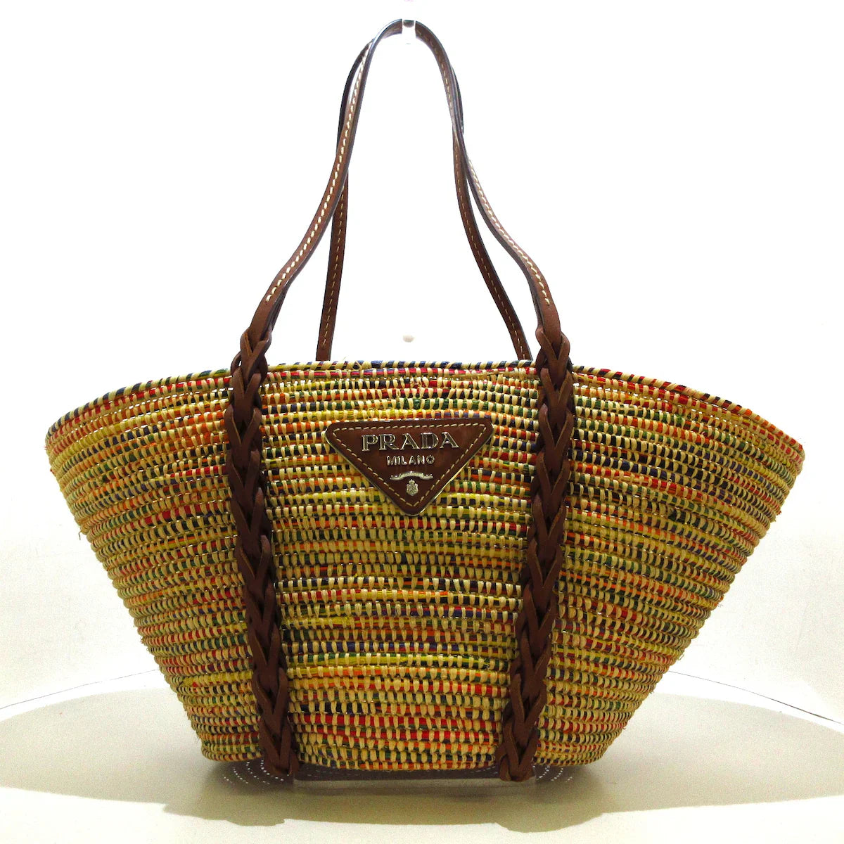 PRADA - Tote Bag Raffia Multicolor