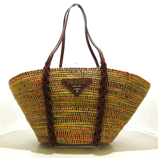 PRADA - Tote Bag Raffia Multicolor
