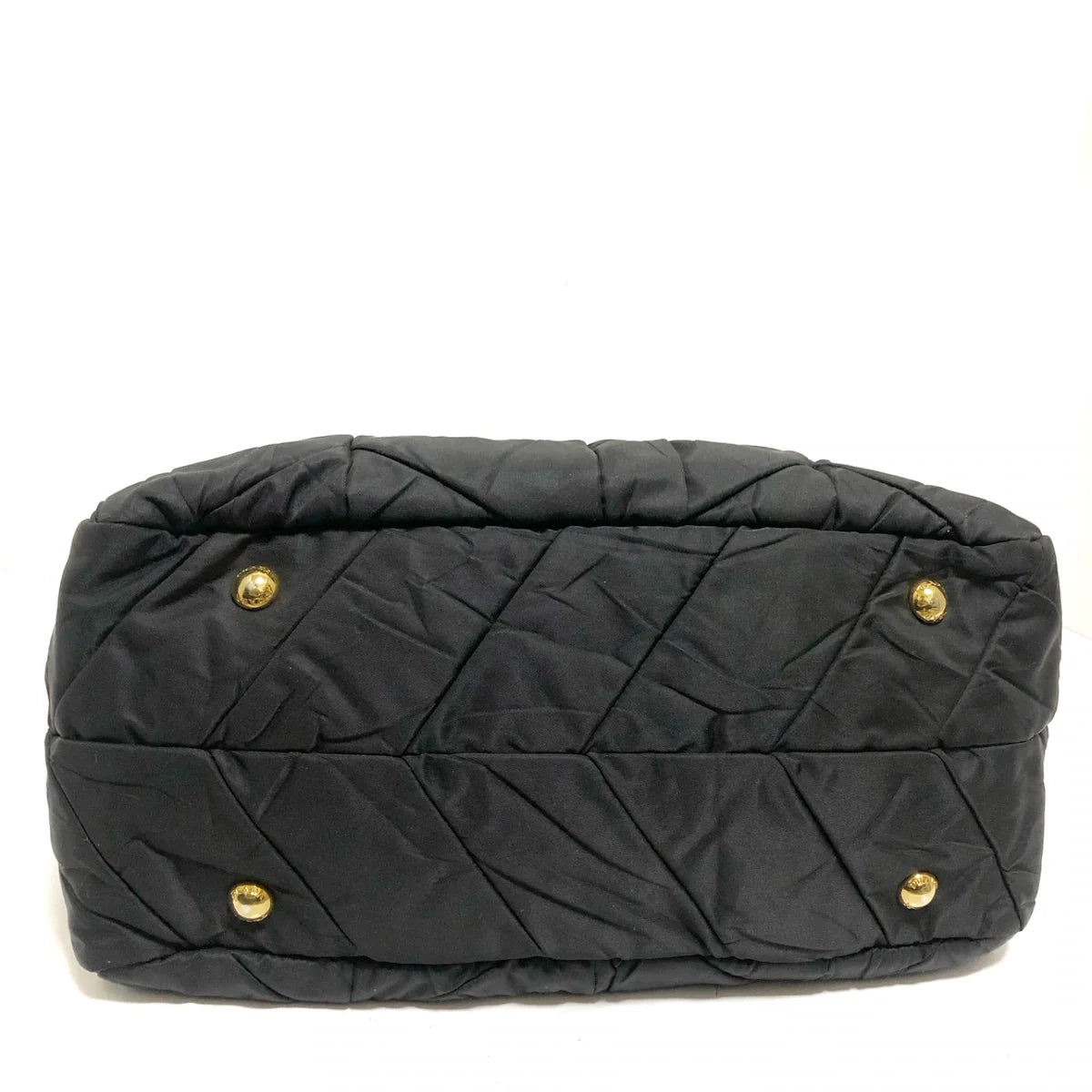 PRADA - Black Tessuto Nylon Quiltin Bauletto