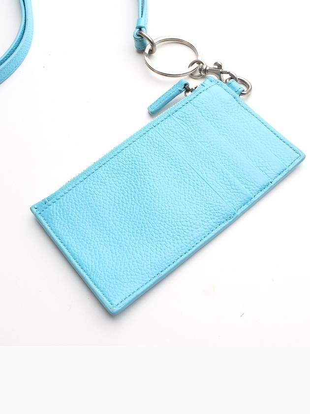 Balenciaga Light blue card wallet