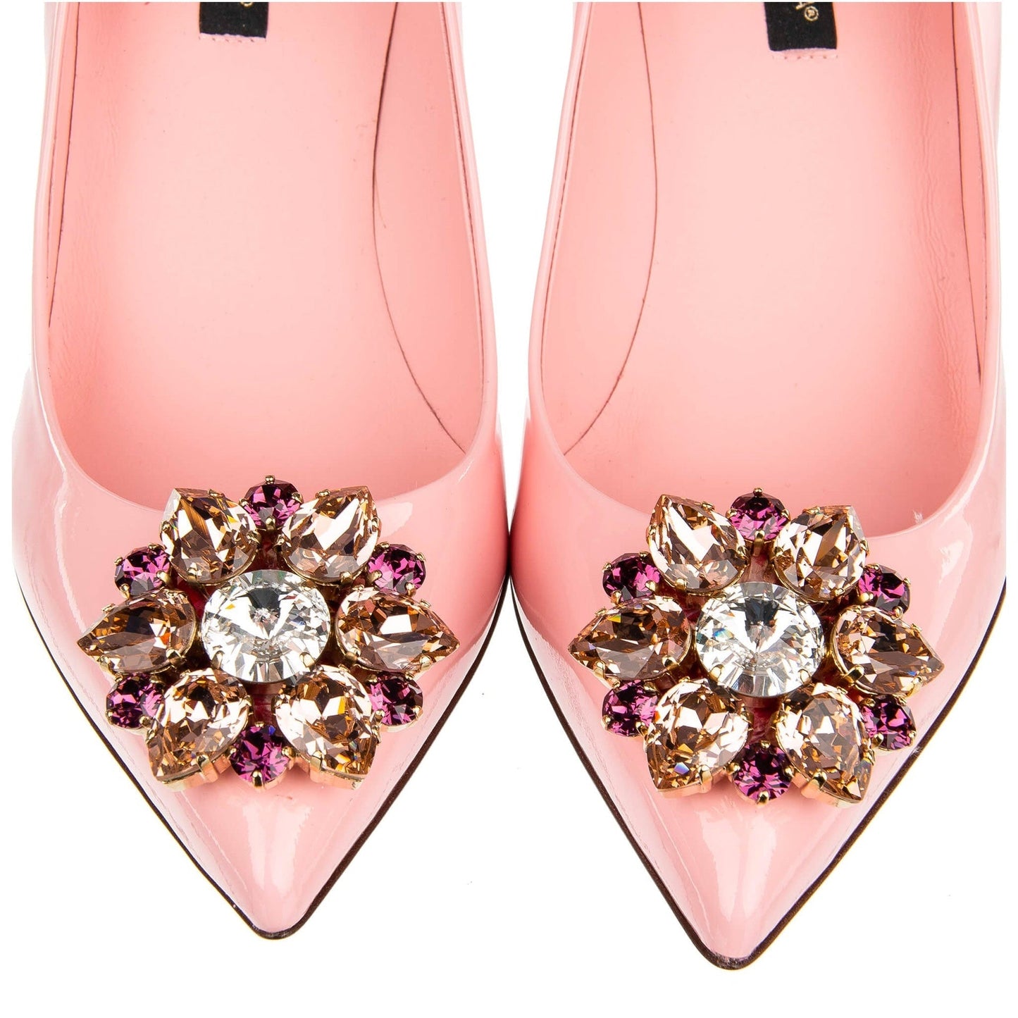 Dolce & Gabbana Crystal Embellished Suede Pumps Women