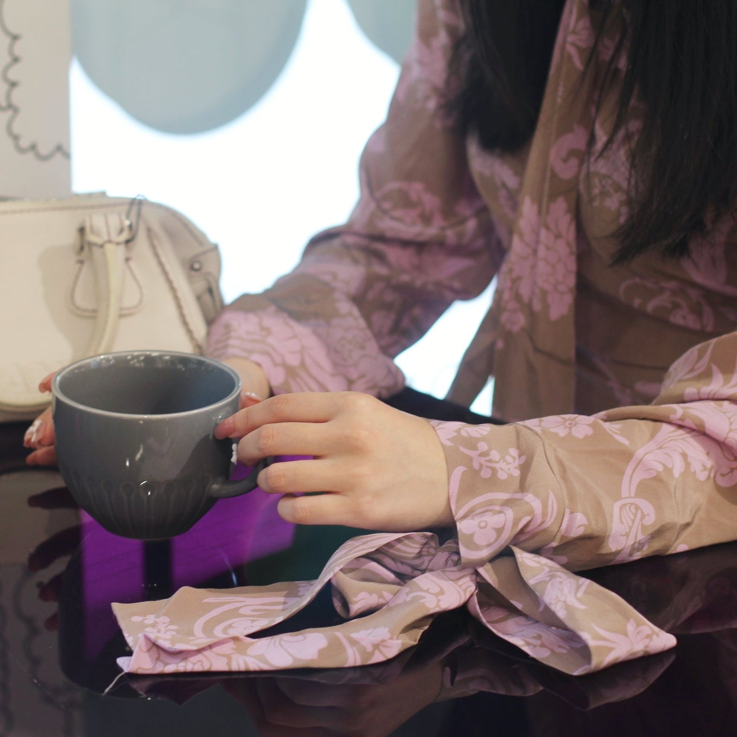 Acne studios 100% silk floral dress