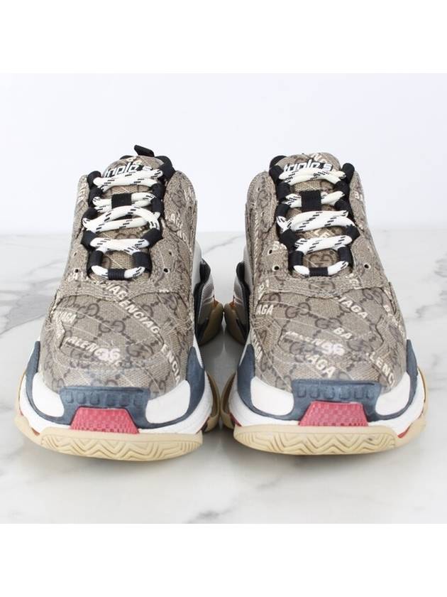 Balenciaga Gucci Hacker Ebony Triple S Sneakers 36 230