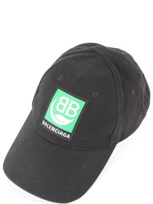 Balenciaga BB green logo ball cap L