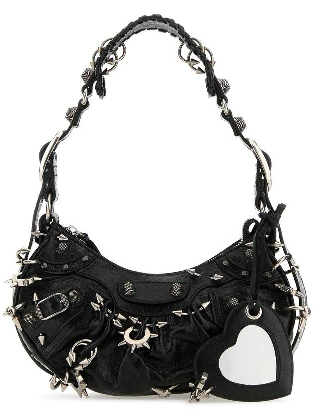 Balenciaga Le Cargol XS Metal Detail Shoulder Bag Black