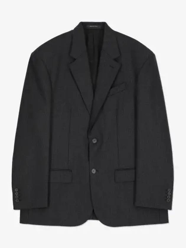 Balenciaga Pinstripe Wool Blazer Jacket Black