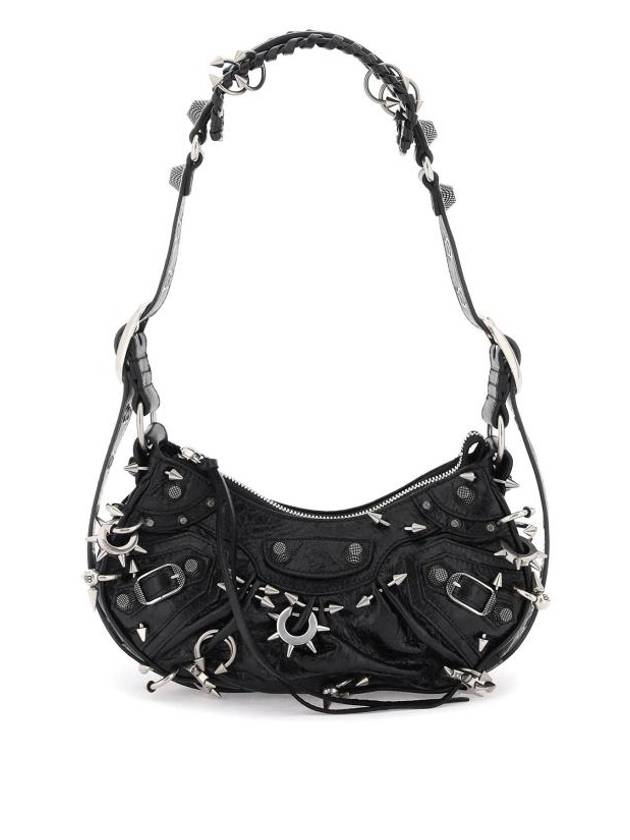 Balenciaga Le Cargol XS Metal Detail Shoulder Bag Black