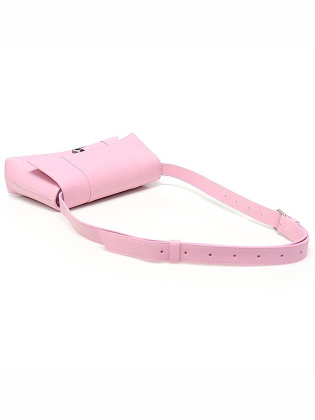 Balenciaga 671355 Candy Pink Supple Calfskin Hourglass Downtown XS Small Shoulder Bag