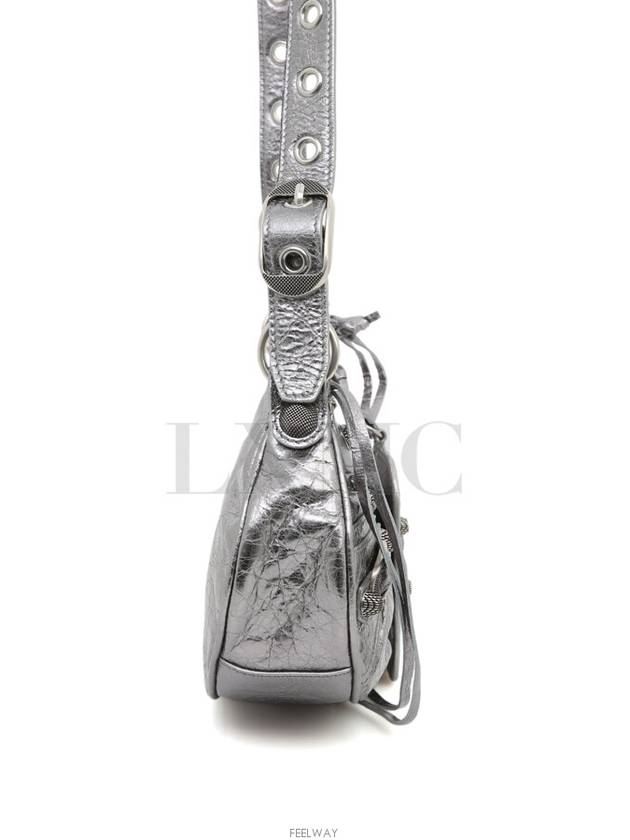 Balenciaga Women s Le Cagol Xs Shoulder Bag Metallic Silver Cross 671309
