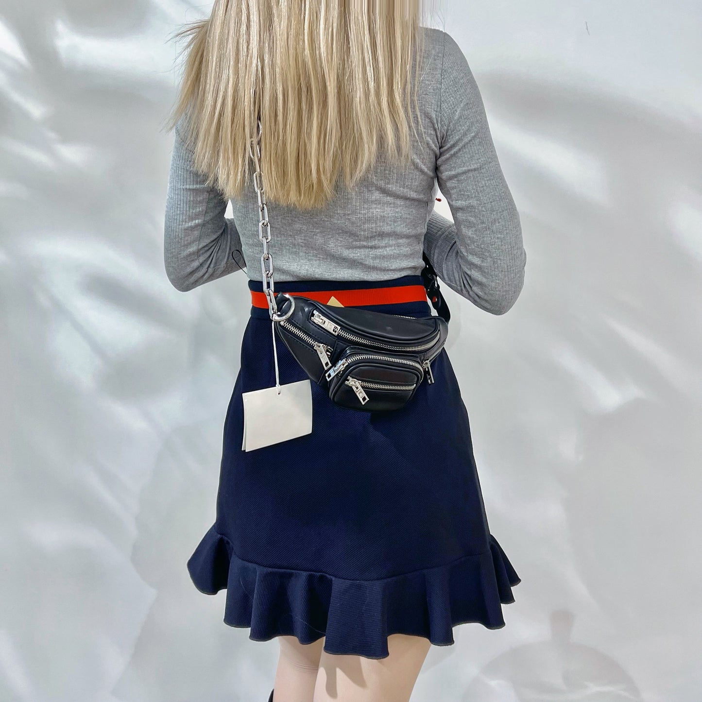 Alexander Wang black attica fanny pack