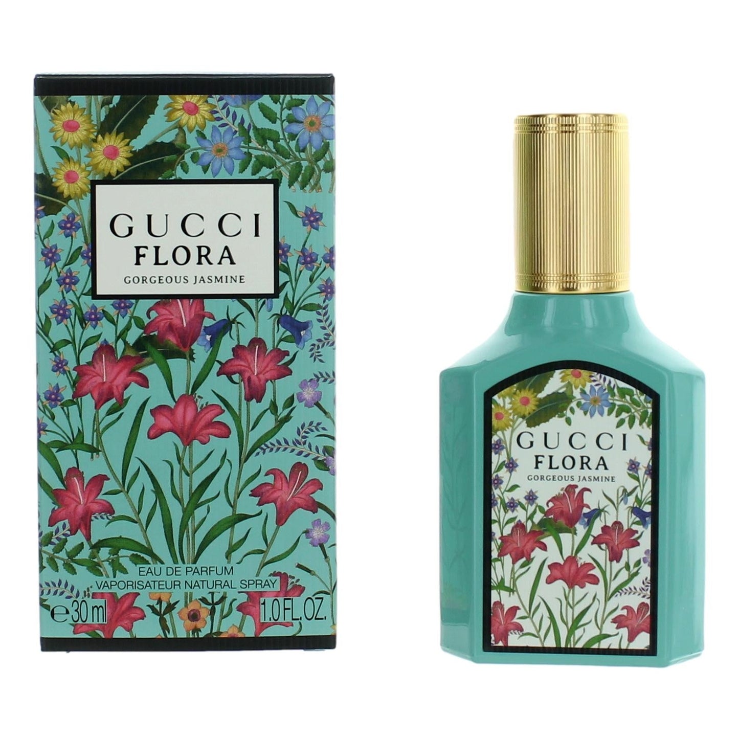 2pcs Flora Gorgeous Jasmine by Gucci, 1 oz Eau De Parfum Spray for Women