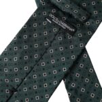 Dolce & Gabbana Green Silk Branded Logo Adjustable Men Men's Tie