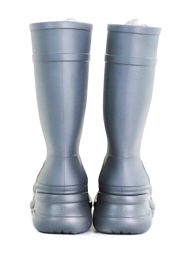 Balenciaga 42 BB x Crocs Men s Clog Logo Rubber Boots Gray