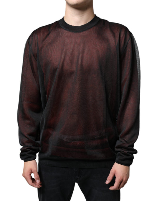 Dolce & Gabbana Brown Polyester Pullover Sweatshirt Men's Sweater ()