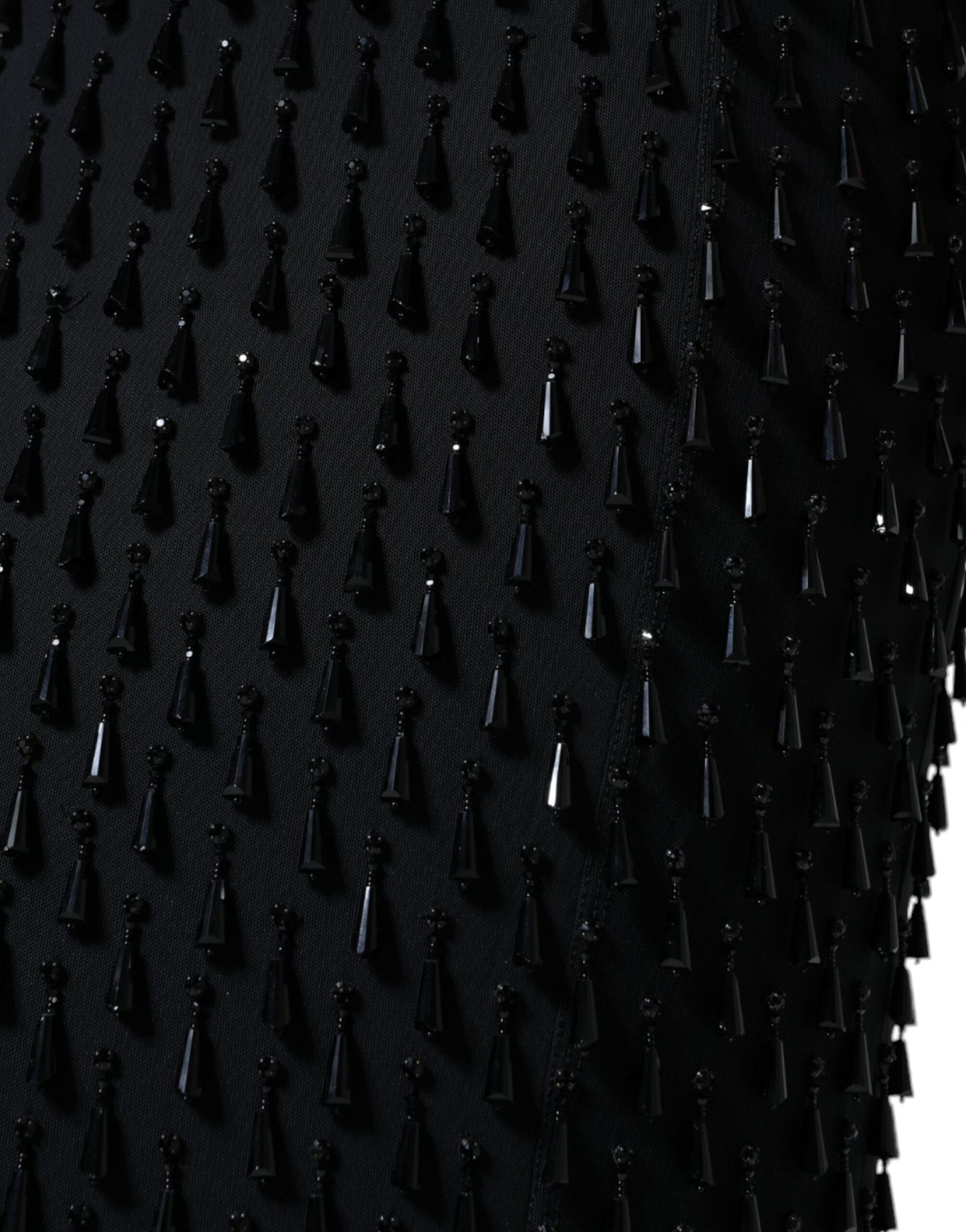 Dolce & Gabbana Black Embellished Pencil Cut Midi Women's Skirt