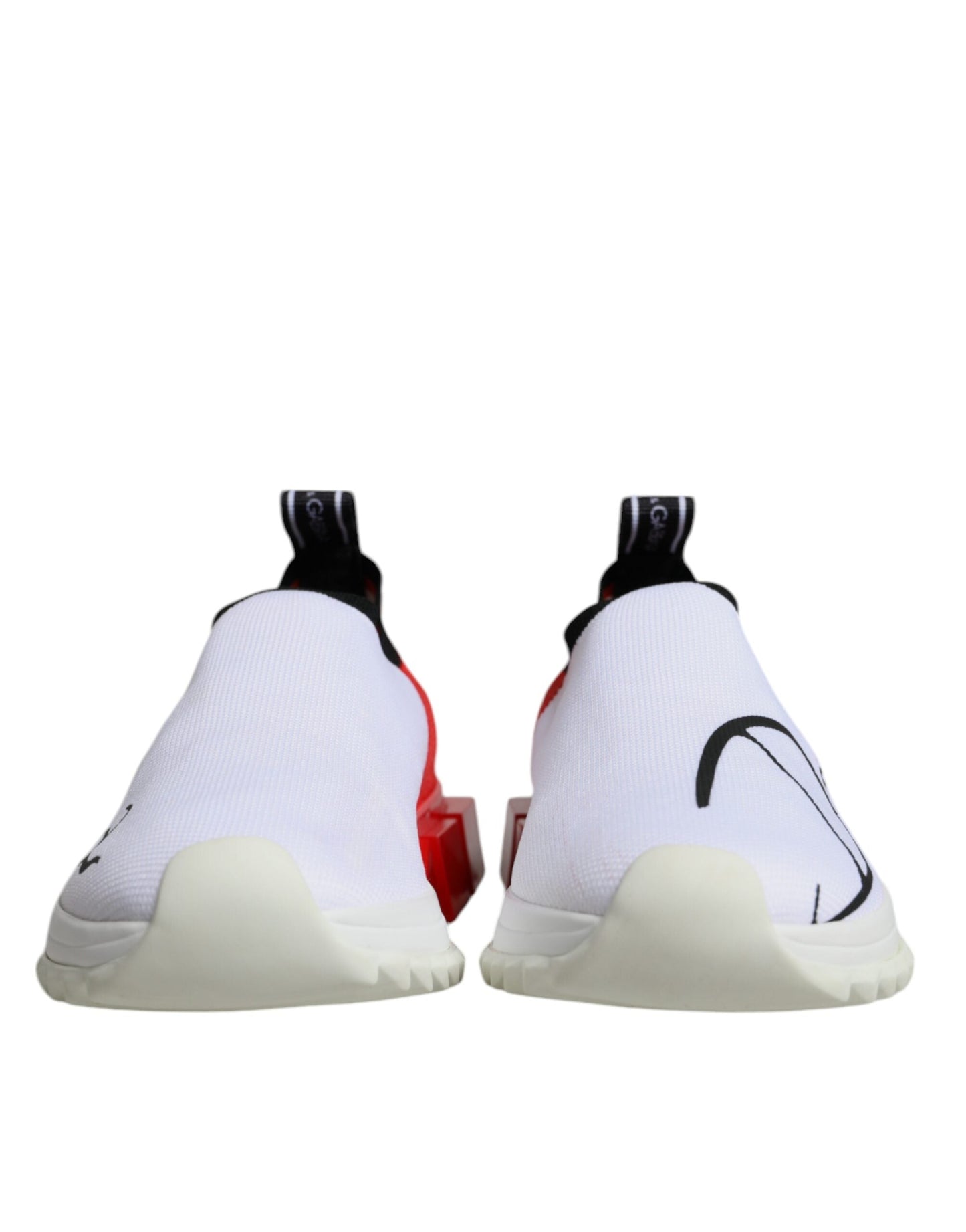 Dolce & Gabbana White Red Low Top Sorrento Men Sneakers Women's Shoes ()