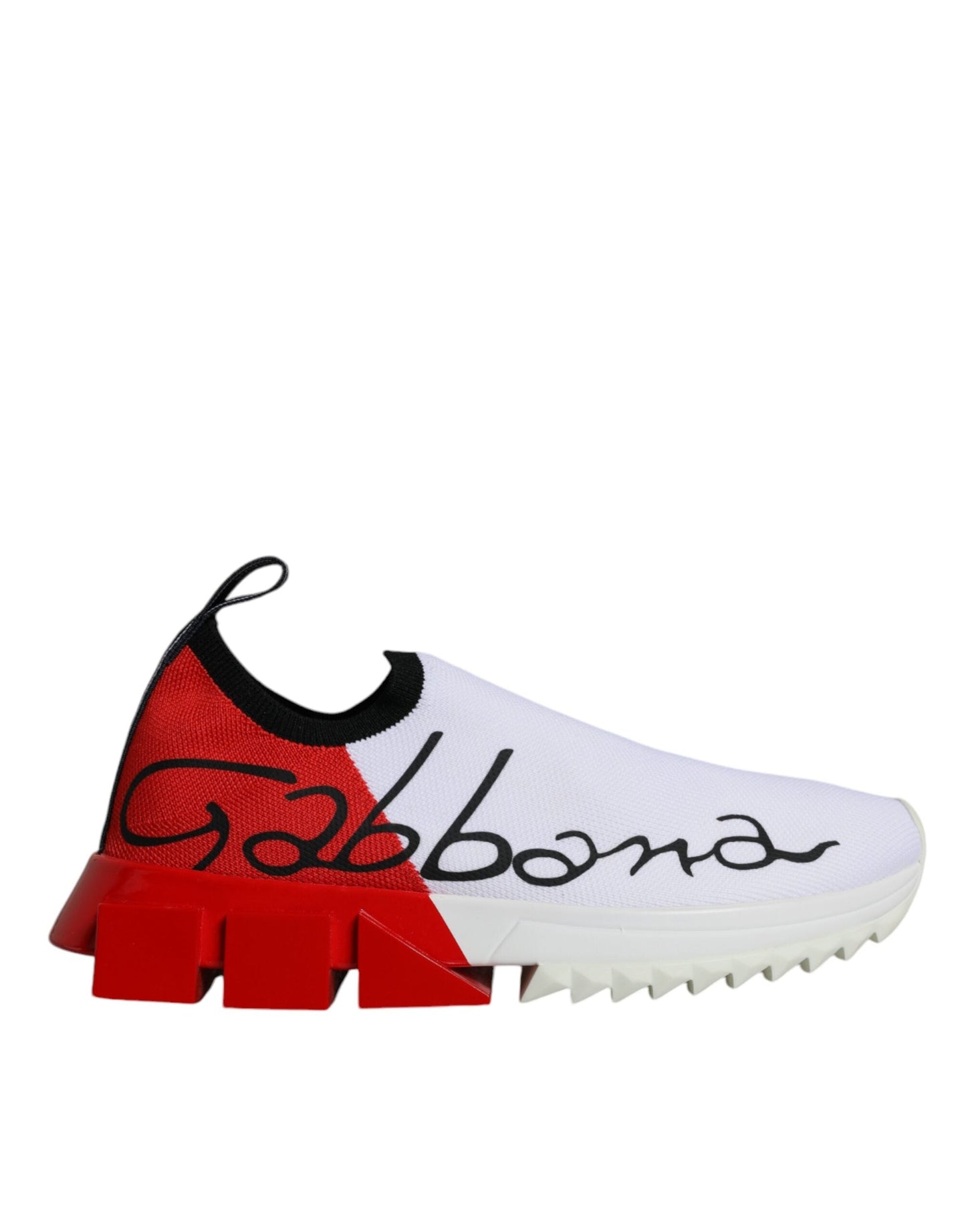 Dolce & Gabbana White Red Low Top Sorrento Men Sneakers Women's Shoes ()