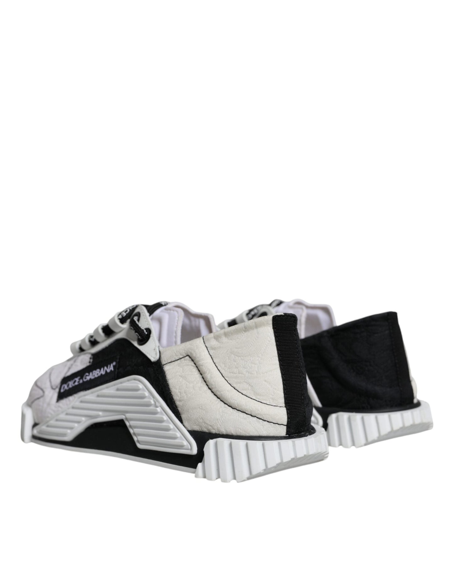 Dolce & Gabbana White Black Low Top NS1 Sneakers Women's Shoes ()