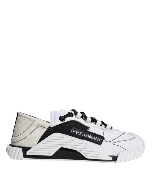 Dolce & Gabbana White Black Low Top NS1 Sneakers Women's Shoes ()