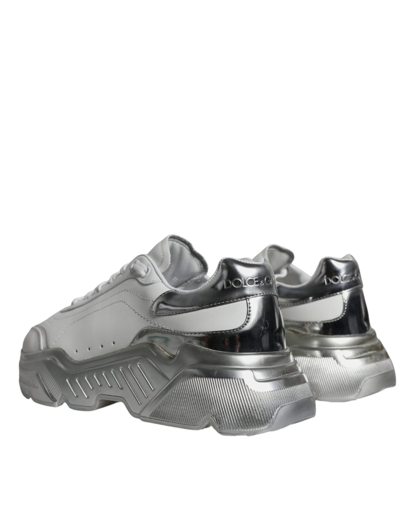 Dolce & Gabbana Silver White Daymaster Low Top Sneakers Women's Shoes ()