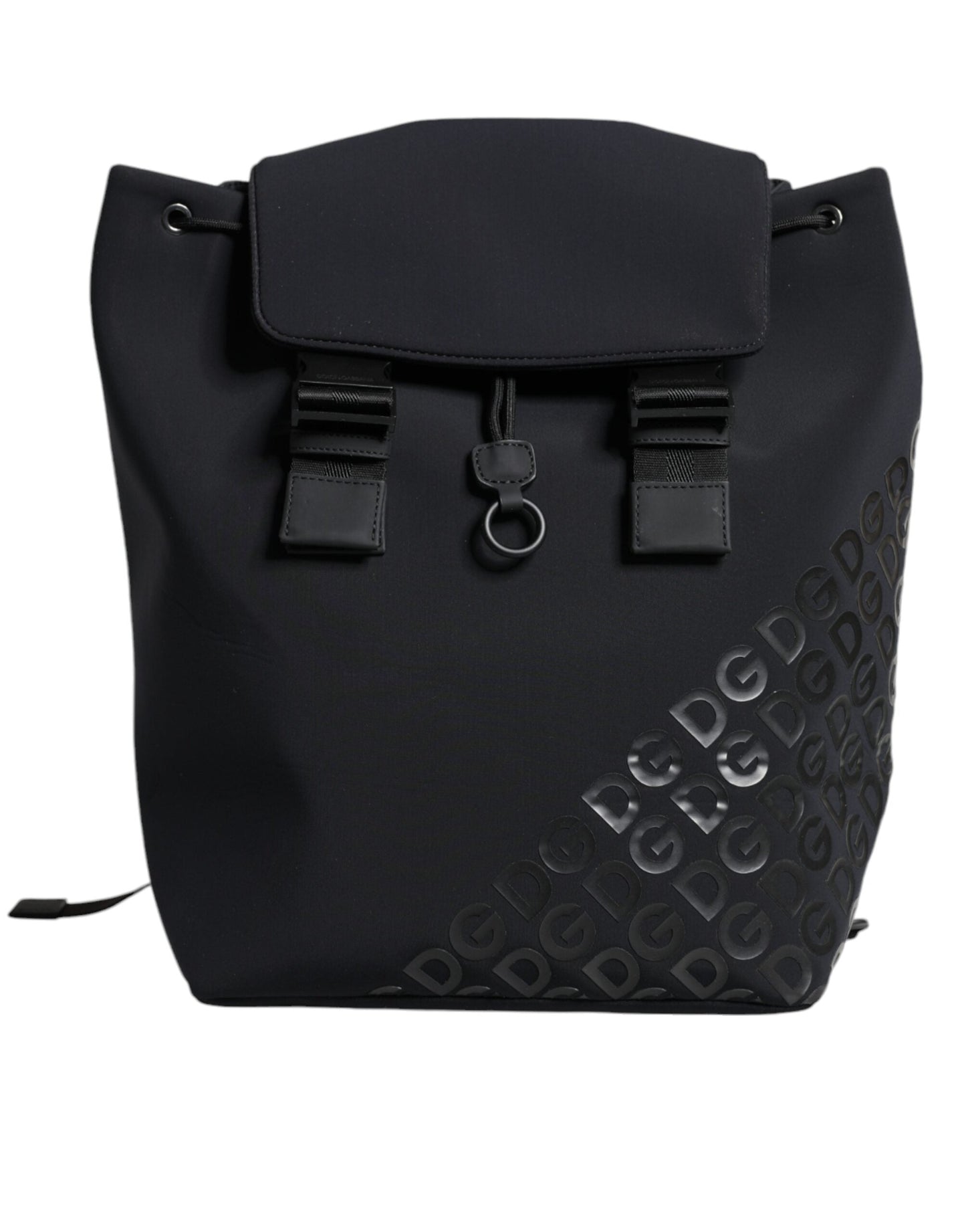 Dolce & Gabbana Black DG Mania Neoprene Travel Back Pack Women's Bag ()