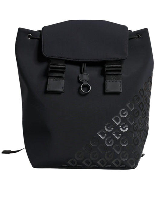 Dolce & Gabbana Black DG Mania Neoprene Travel Back Pack Women's Bag ()