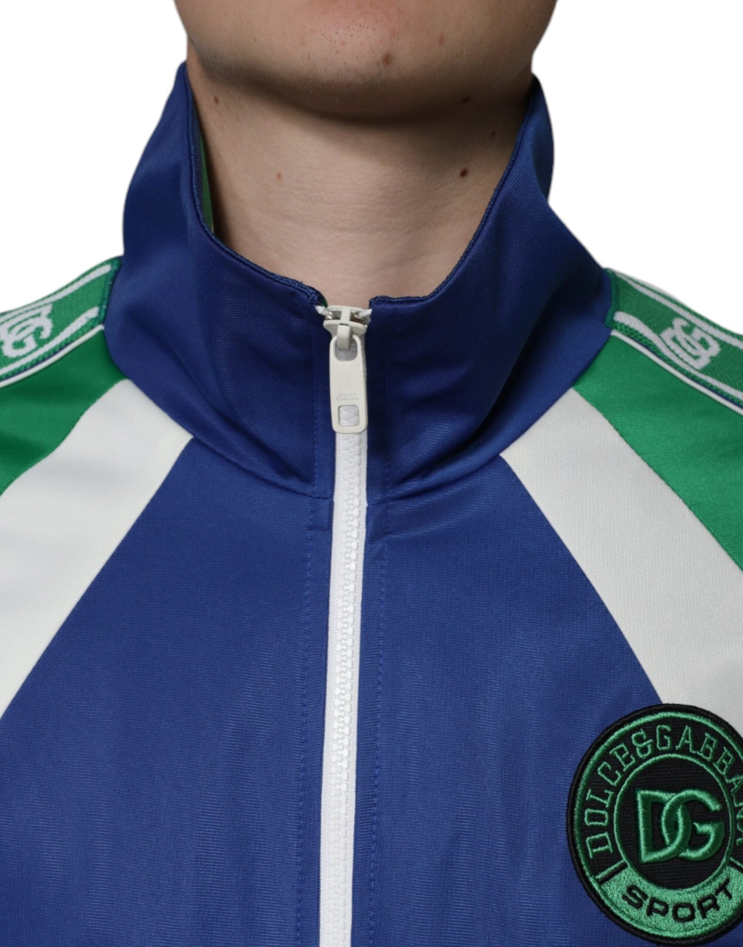 Dolce & Gabbana Multicolor Polyester Full Zip Bomber Men's Jacket