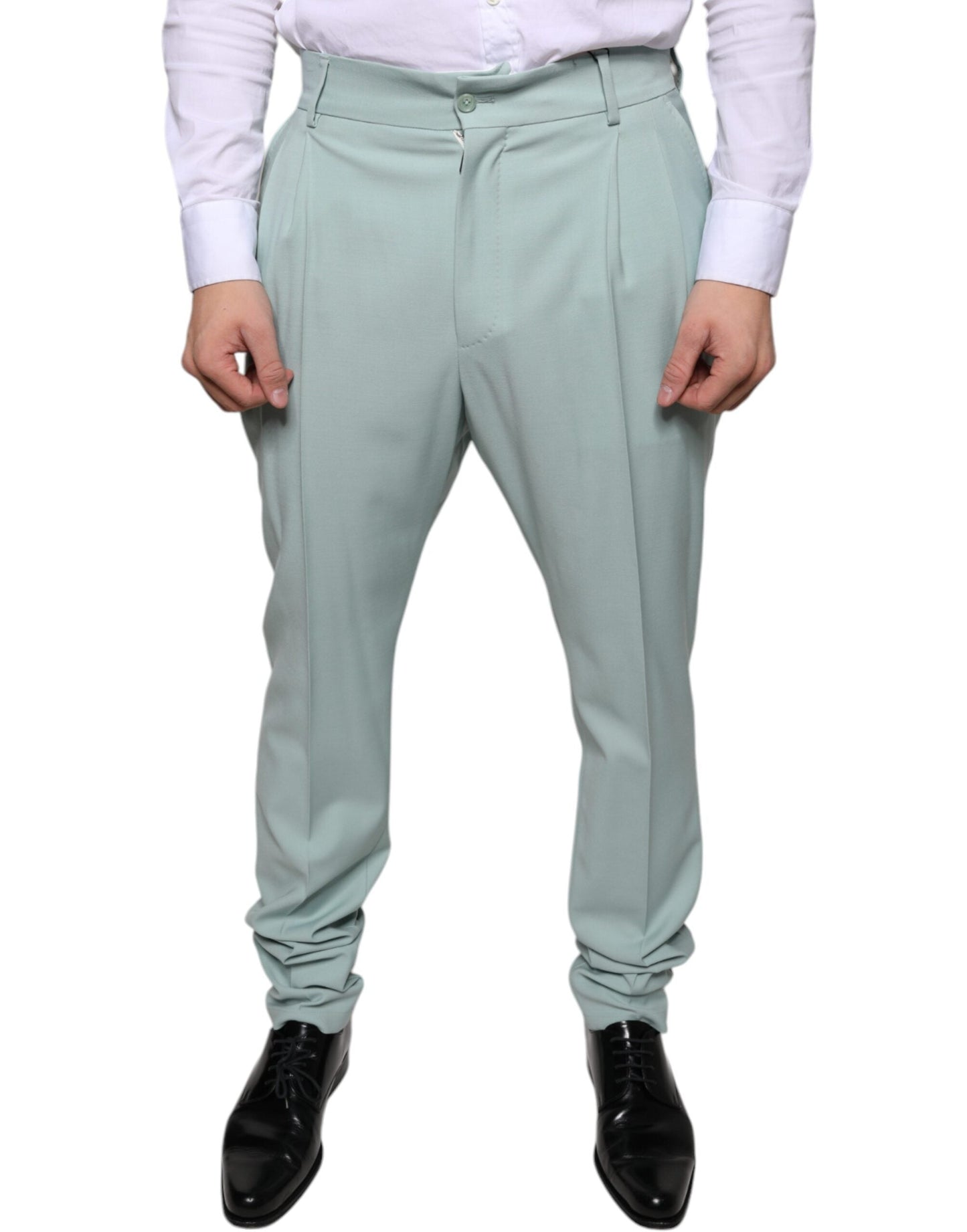 Dolce & Gabbana Mint Green Cotton Dress Men's Pants