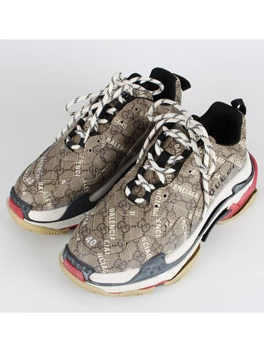 Balenciaga Gucci Hacker Triple S Ebony 40 250