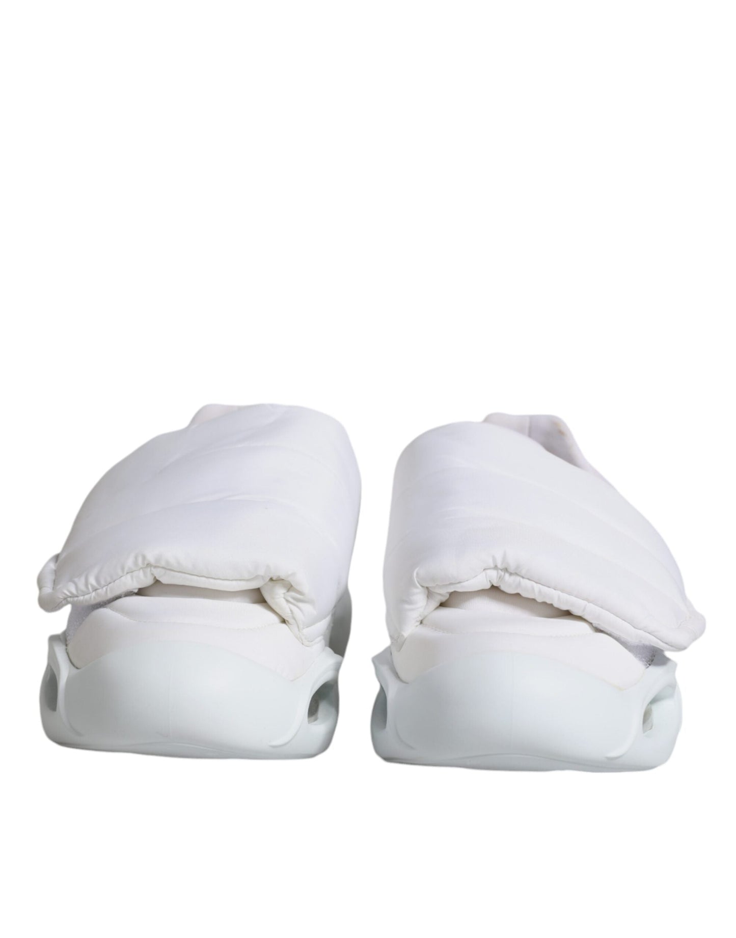 Dolce & Gabbana White Padded Fabric Low Top Sneakers Women's Shoes ()