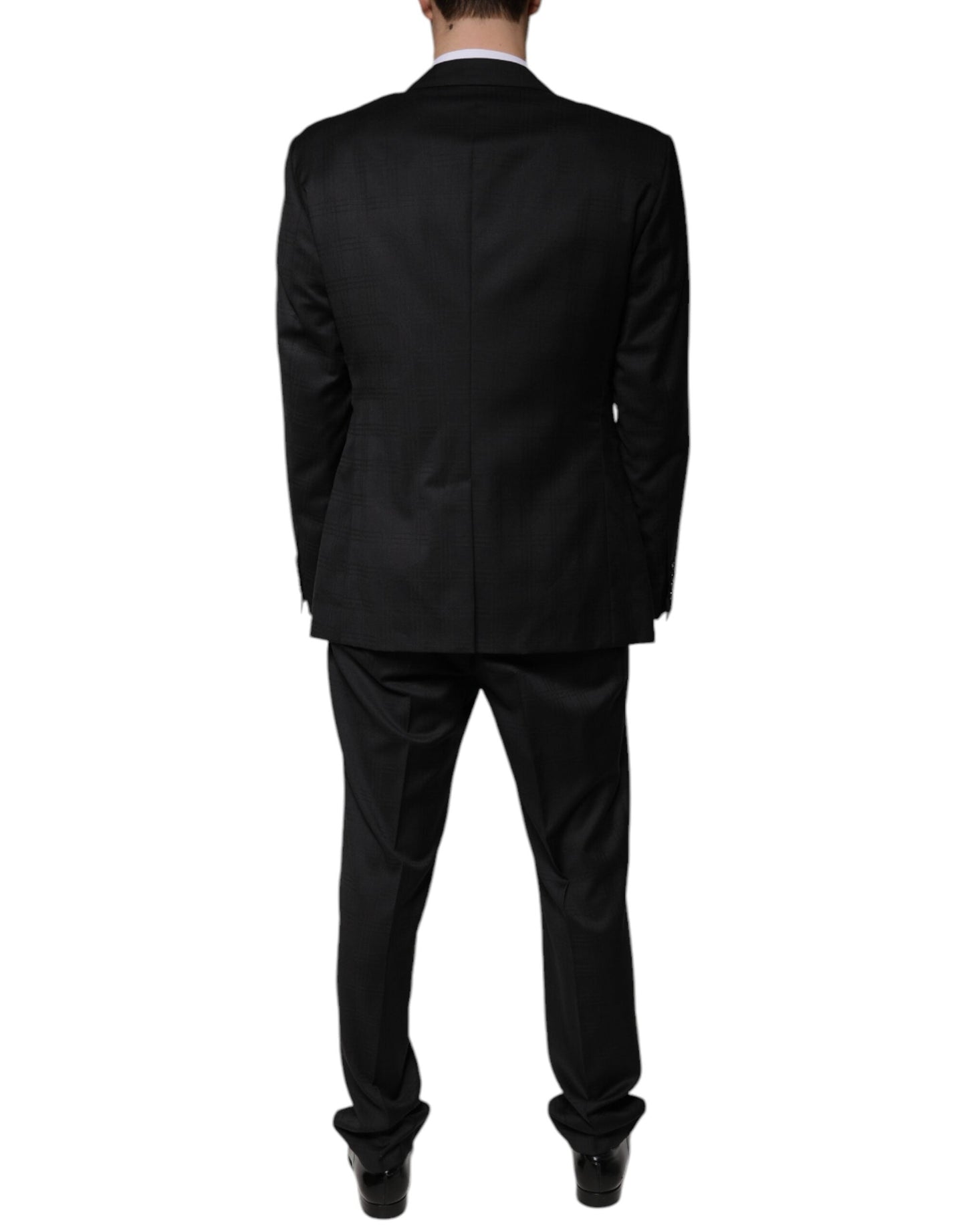 Dolce & Gabbana Black Wool Single Breasted Formal Men's Suit