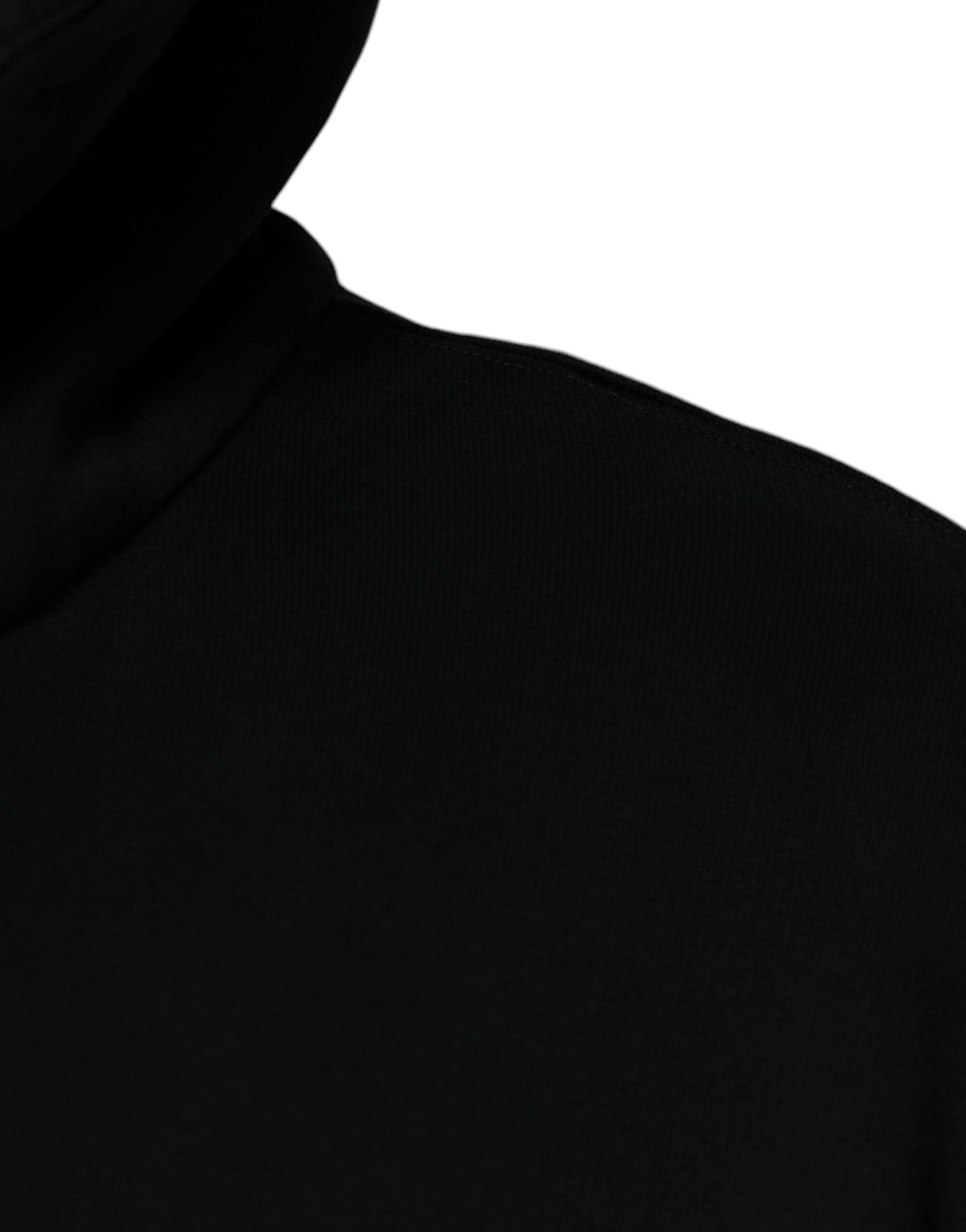 Dolce & Gabbana Black Logo Plaque Hooded Full Zip Men's Sweater ()