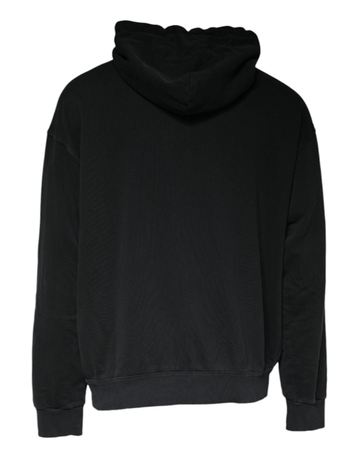 Dolce & Gabbana Black Logo Plaque Hooded Full Zip Men's Sweater ()