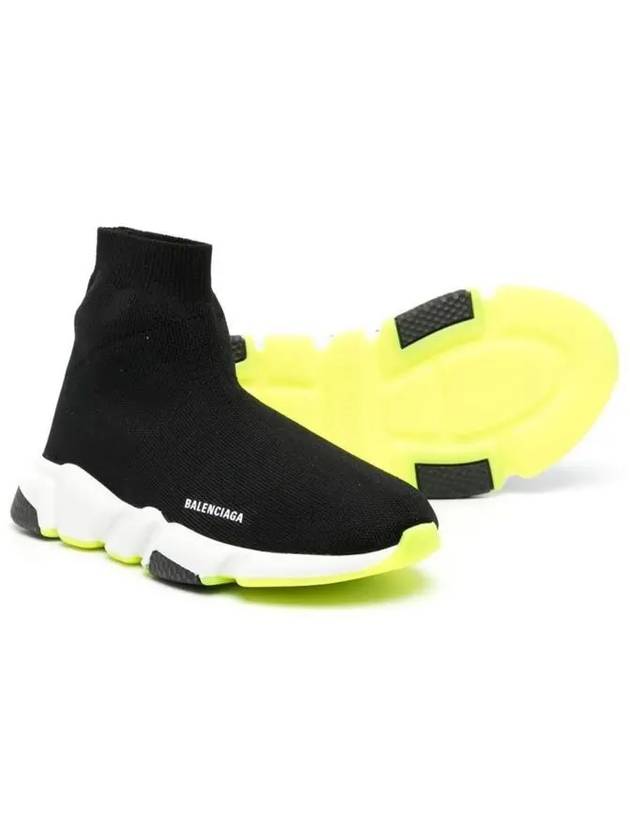 Balenciaga Kids Logo Speedrunner Sneakers Black